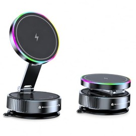 MagSafe In-Car Smartphone Holder, Compatible with Cars, Wireless Charging, Super Strong Magnet, 360° Rotation, Multi-Angle Adjustment, Super Strong Magnet, Position Adjustment, Premium Alloy