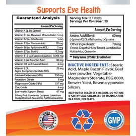 MY LUCKY PETS LLC Vision Dog Eyes - Dog Eye Health - Advanced Formula - Benefits Vision - Immune Support - Dog Vitamin b Supplement - 2 Bottles (120 Treats)