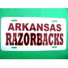 License Plate, Arkansas Razorbacks, Aluminum-6x12