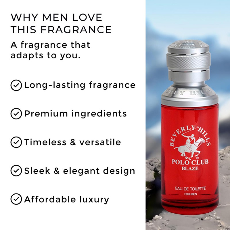 Beverly Hills Polo Club BLAZE - Cologne for Men with