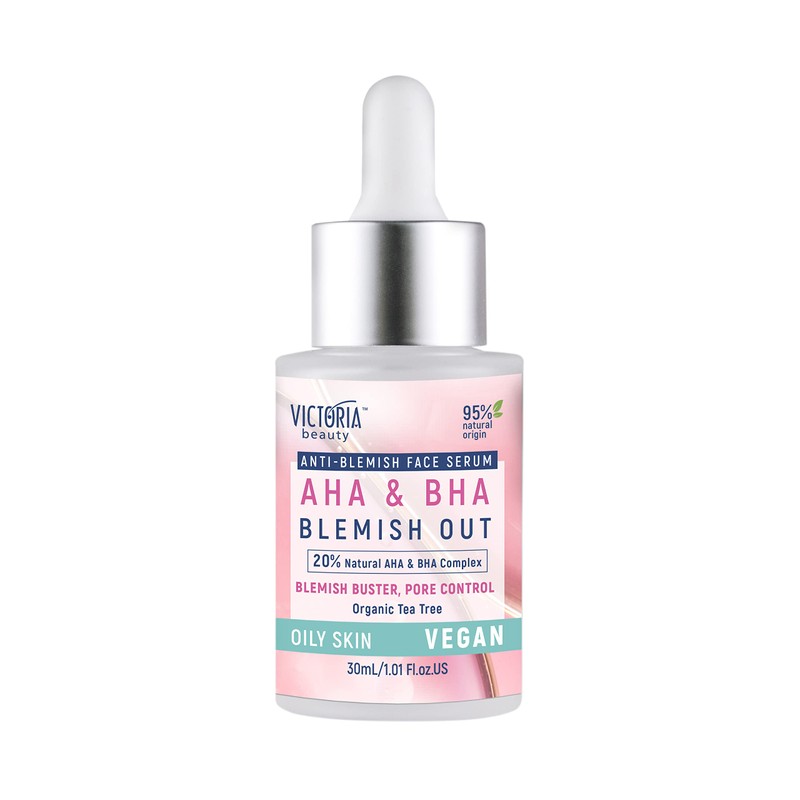 Victoria Beauty - AHA BHA Peeling Serum, Exfoliating Anti Pimple