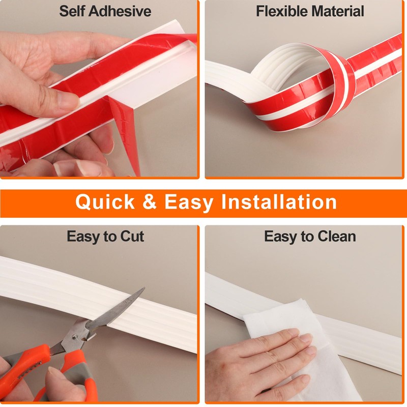 Elvone Wall Corner Protector Molding Trim, 1.6 in x 20