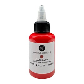 Narrative Cosmetics Flesh Tone Alcohol Airbrush Paints - 2 fl oz, Skin Safe, Quick Dry, Waterproof, Sweatproof, Transferproof Liquid Makeup for Tattoo Cover-Up, Bodypainting, FX Makeup - Capillary