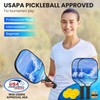 Pickleball Paddles, Pickleball Paddles Set of 2, USAPA Approved Fiberglass