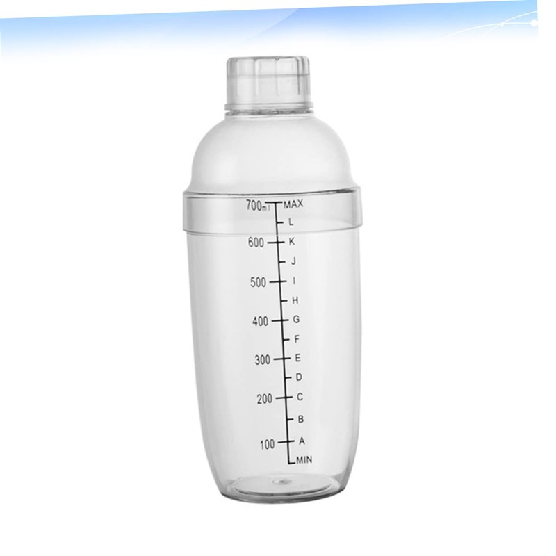 BIUDECO Milk Tea Shaker Fall with Scale 700ml Resin Bottle