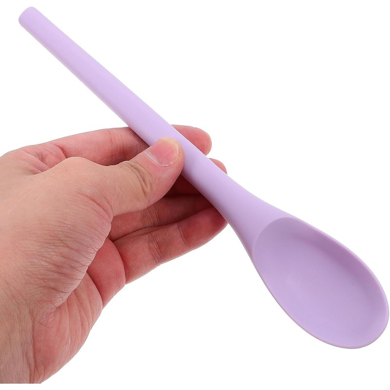 POPETPOP 4 piezas Cucharas de Silicona para Comer y Mezclar