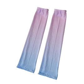 Global Japan Wide Sleeve Cooling Arm Cover, Blue x Pink