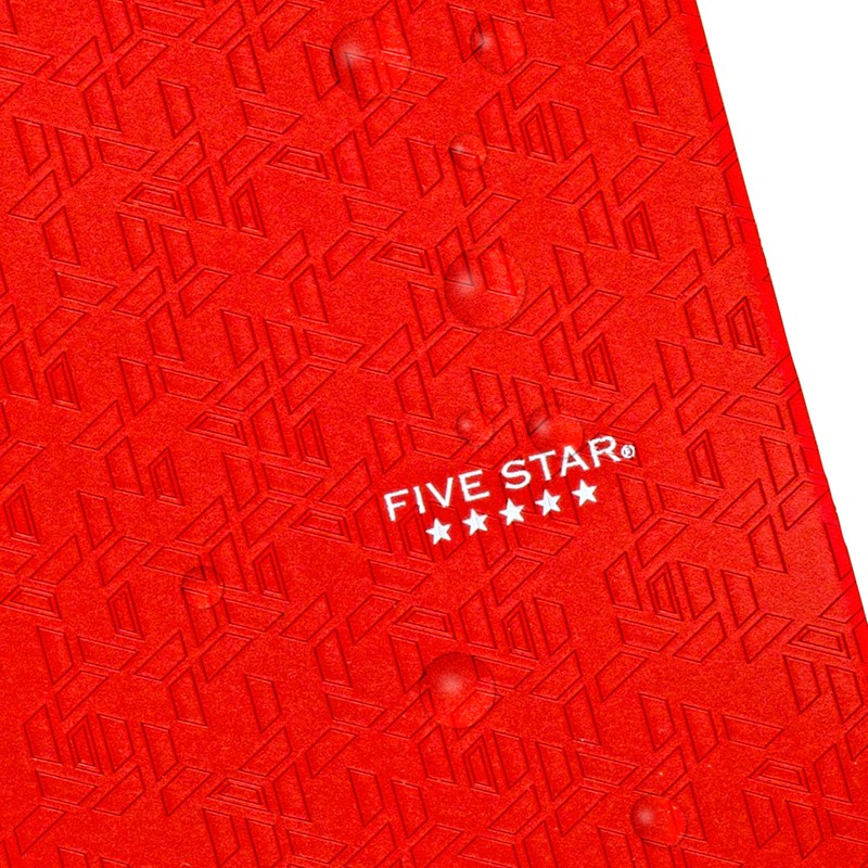 Five Star 2-Pocket Folder, Plastic Folder with Stay-Put Tabs, Fits