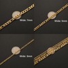 HZMAN Men Women 24k Real Gold Plated Figaro Chain Stainless