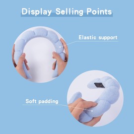 Spa Headbands for Washing Face or Facial, hair Set Sponge Makeup Skincare (Blue, One Size)