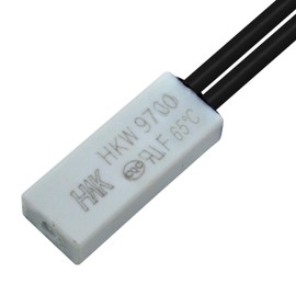 Lumonic HKW9700 Thermal Switch 65 °C Opener 250 V 5 A Cable Temperature Switch Thermostat Bimetal Thermal Protection