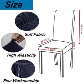 Gluhbirnen Chair Covers, Set of 4, Stretch, Removable, Washable Chair Covers, Covers for Chairs, Chair Cover, Seat, Suitable for Hotels, Banquets, Restaurants, Families, Candy Orange