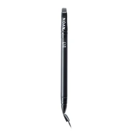 Avon Angled Precision Lip & Eye Brush, with Lip Brush for Precision and Angled Brow Brush for Easy Application, Vegan Friendly with a Handle Made from Recycled Plastic.