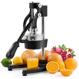 CO-Z Hand Press Juicer Machine, manual Orange Juicer and Professional Citrus Juicer for Orange Juice Pom Lime Lemon Juice, Orange Juicer Squeezer and Crusher, Easy to Clean, Black