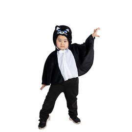 Seruna Katzen-Kostüm, F151 74-86, Umhang für Baby Babies Klein-Kind, Mieze-Katze Kostüm-e Fasching Karneval Kleinkinder-Karnevalskostüme Kinder-Faschingskostüme