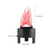 Cocoarm Flame Effect Light, 85-260V LED Fire Flame Lamp Simulated