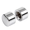 Unbranded Chrome Front Axle Nut Covers For Harley Dyna Electra