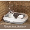 Cat Litter Box Enclosure with Soft Litter Mat; Hidden Cat