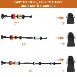 uolent 24" Portable Air Blow Gun Kit - .40 Caliber Blowgun with Dart Set, Blow Dart Guns for Adults, Outdoor Target Practice Tool - Includes Carry Bag Fits in Backpack - Blowguns for Hunting Practice