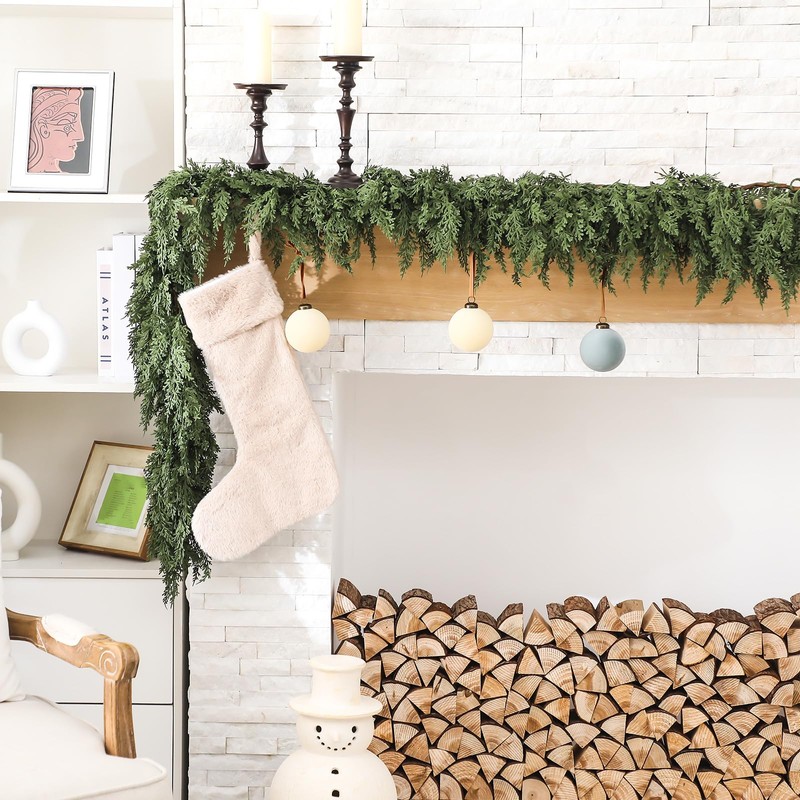 1 Pcs 12 ft Artificial Cedar Garland for Christmas