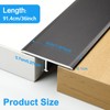 Orechic Metal Floor Transition Strips for Doorways, Self-Adhesive Aluminum T-Molding