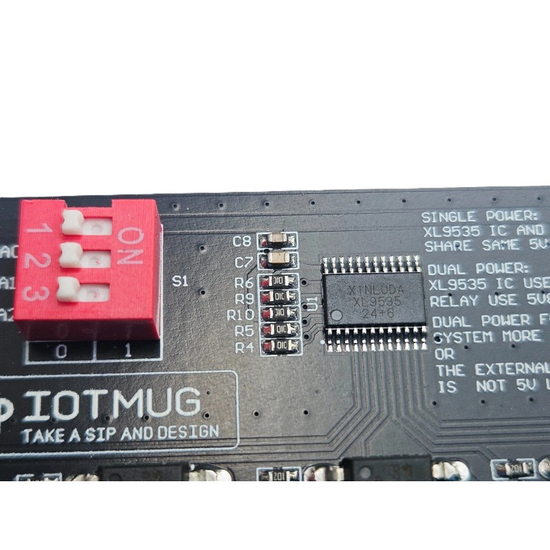 iotmug 8 Channel I2C Relay Module Arduino Raspberry 3.3V 5.0V