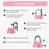 Puroma 1 Pack Combination Lock for Locker 4 Digit Outdoor