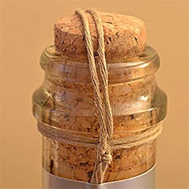 Clip wan Plain Cork Stoppers, Set of 10, Craft Materials, DIY Etc., 0.8 x 1.6 inches (20 x 40 mm)
