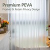 Seenus Waterproof Translucent Shower Curtain Liner with 12 Hooks, 72