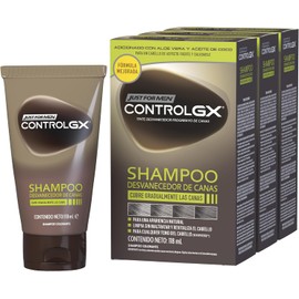 Just for Men Control Gx Shampoo Desvanecedor Progresivo De Canas, Paquete de 3, 118ml