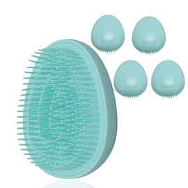 Peine para Pelo con Estilo, Cepillo en Forma de Huevo,Redondo, Uso en Seco y Hmedo, Masaje de Cabello Porttil, Peine para Desenredar, para Uso...     