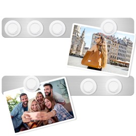 ZDZBLX Magnetic Board Magnet Bulletin Board Bar Metal Magnet Boards Frameless Magnetic Stainless Iron Board Strips, Magnetic Strips with Adhesive Backing Memo Board 7 White Magnet for Office Home 2Pcs