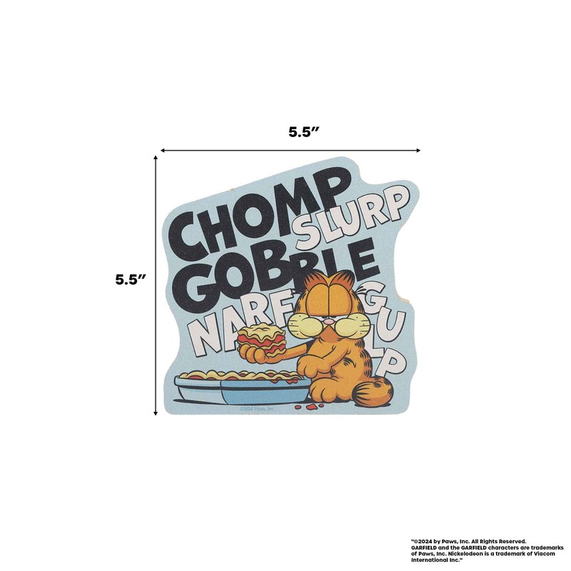 Garfield Chomp Slurp Gobble Lasagna Shelf Sitter Decor - Chunky