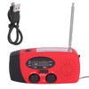QQT088 ABS Solar Energy Emergency Multifunction Hand Crank Radio Support