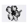 'Hibiscus Flower' Temporary Tattoo - Water Resistant, Skin-Safe, Non-Toxic Transfer