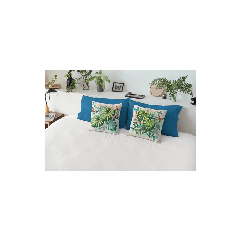 Cojines Baratos Mariposas Decoración Set De 4 Pz Tropicales