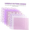Gatuida 8 Sheets Purple Floral Cotton Fabric for DIY Sewing
