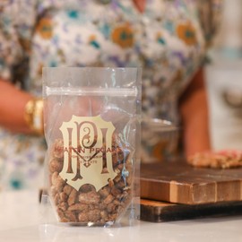 Heaton Pecans Glazed Praline Pecans, Candy Pecan Halves, Candied Pecans Gift Tin, Gourmet Snack, Holiday Nuts Gift, Mother's Day Gifts, Teacher Gifts, Birthday and More, Food Gifts, 1 lb Bag