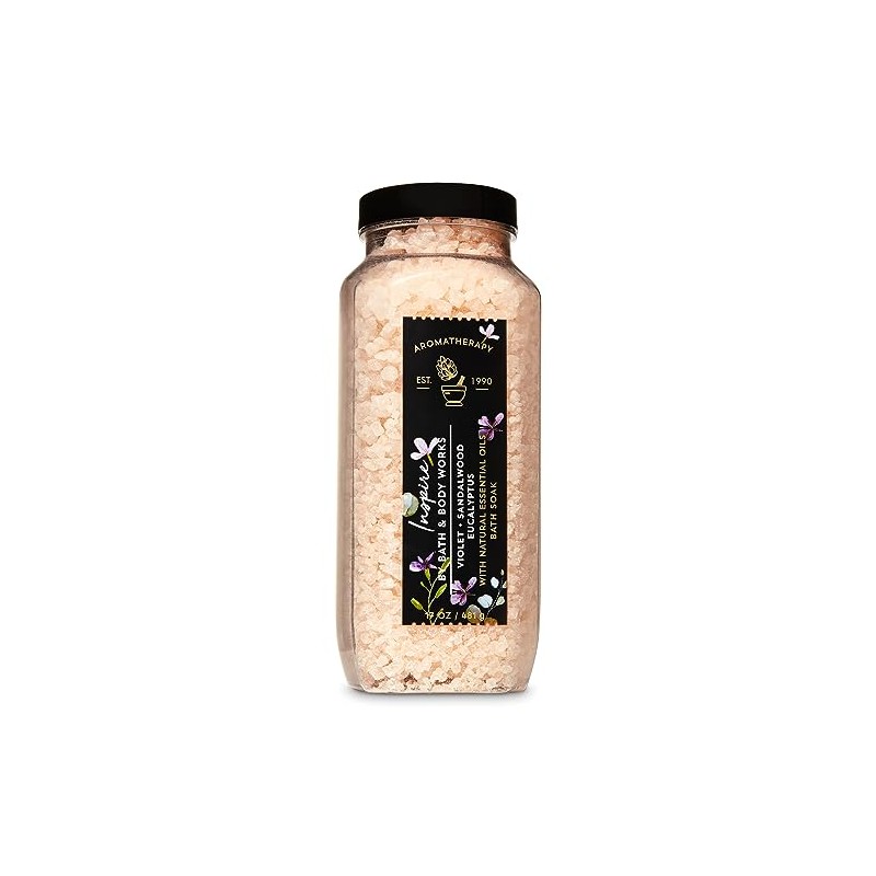 White Barn Violet Sandalwood Eucalyptus Bath Soak 17oz