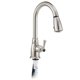Camper Comfort Single-Handle RV Faucet | Pull Down Sprayer | Single Hole Swivel Spout