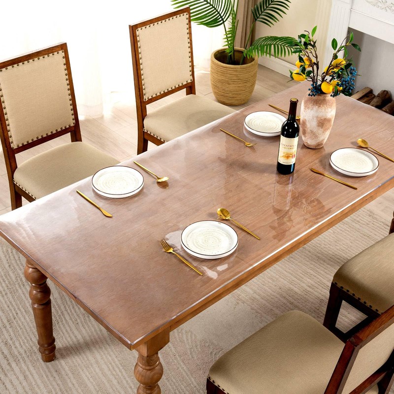 Eisdroma 48 x 120 Inch Clear Table Cover Protector, 2mm