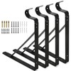 Closet Rod Bracket, Heavy Duty Closet Brackets with Rod Holder,