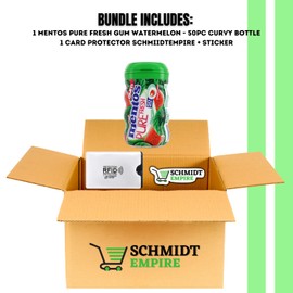 Mentos Pure Fresh Sugar-Free Chewing Gum with Xylitol, Watermelon, Holiday Candy, Bulk, 50 Piece Bottle (Pack of 1)