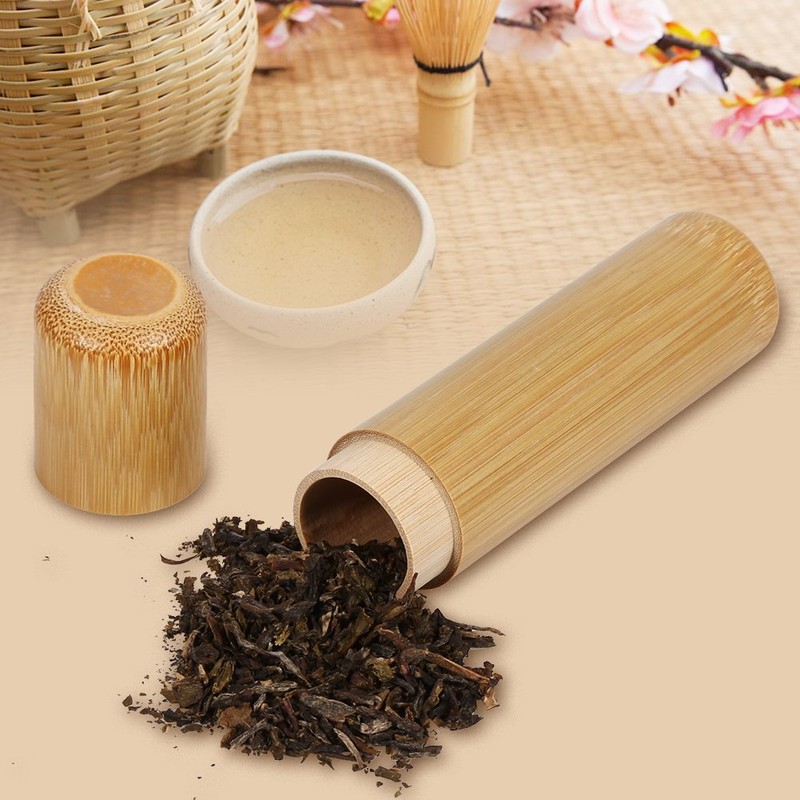 Fdit Portable Handmade Tea Jar Seal Storage Holder Container Box