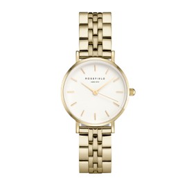 Rosefield Women's Watch - The Small Edit - 26mm Round Case, Gold white, Elegant