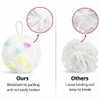 2 Pcs Loofah Sponge Shower Puff, Soft Mesh Bath Sponge