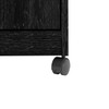 Ameriwood Home Landry Microwave Cart, Black Oak