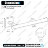 KOKOSIRI Bathroom Towel Bar Hand Towel Holders Wall Mount Toilet