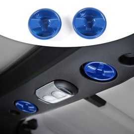 SQQP Cubierta de tornillo de montaje superior para techo Jeep Wrangler JK JKU 2/4 puertas 2007-2018 (azul)