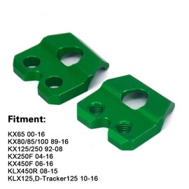 JFG RACING Dirt Bike Brake Line Clamp Aluminum Hose Snap for KX80/85/100/112/125/250/250F/250X/450F/450X/500, KLX140/140L/140G/150L/250/250S/250R/300/300R/300SM/450R And More Models, Green